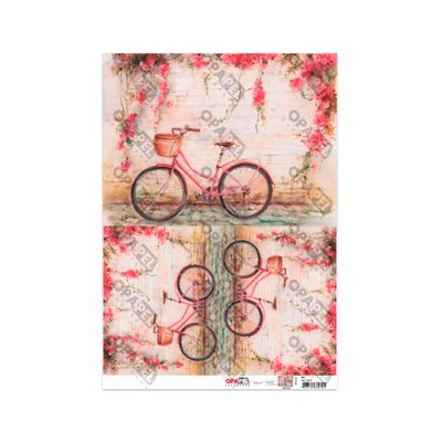 Papel para Decoupage Opa 30x45 Bicicleta