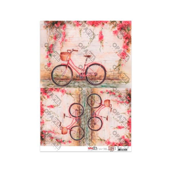 Papel para Decoupage Opa 30x45 Bicicleta