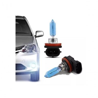 Lampada Super Branca Techone H9 55w 8500k Com Inmetro