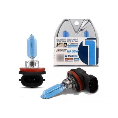 Lampada Super Branca Techone H9 55w 8500k Com Inmetro