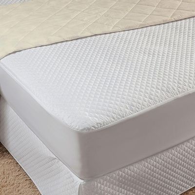 Protetor De Colchão Matelado Impermeável King 1 Peça 100% Poliéster - Branco