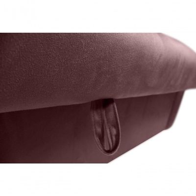 Sofá Cama Para Sala De Estar Zaia Com Baú Veludo Matrix - Rosê Rosê