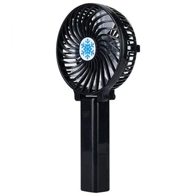 Mini Ventilador de Mesa e Mão Portátil com Suporte Usb Preto