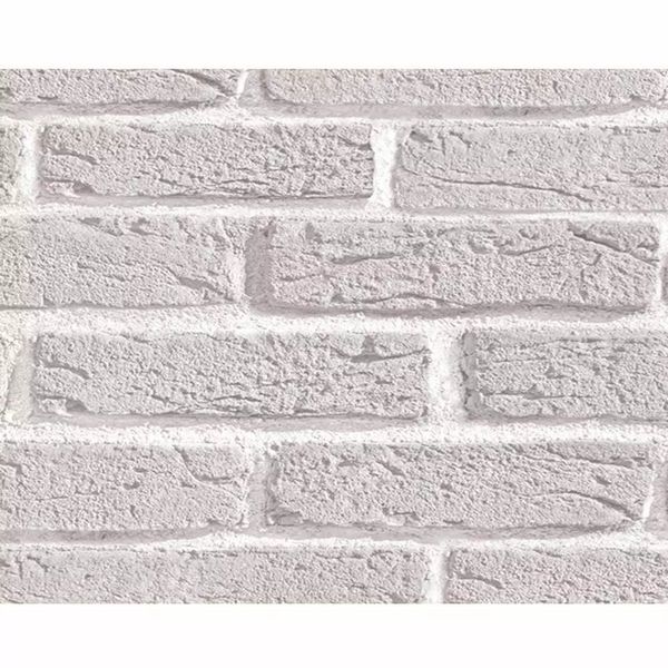 Plástico Adesivo Contact Decorado Tijolos Brancos 45cmx2m