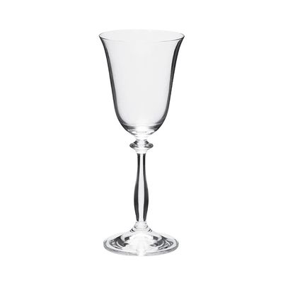 Jogo de Taças para Vinho Branco em Cristal Bohemia Angela 185ml 6 Peças