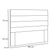 Cabeceira Casal King 1,95m Estofada Em Tecido Linho Greta - Lucadi Rústico Grígio
