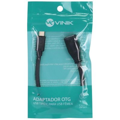 Cabo Adaptador Otg Usb3.0 Tipo C Para Usb Fêmea
