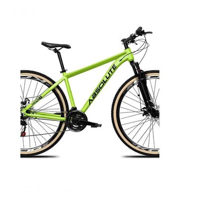 Bicicleta Aro 29 Absolute Nero 5 Câmbios Shimano Deore-altus 27v Freio Hidráulico Garfo C-trava Verde Tam: 15
