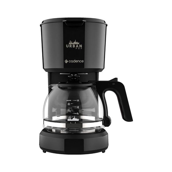 Cafeteira Elétrica Cadence Urban Pop CAF310 Preta 15 Xícaras - 127V