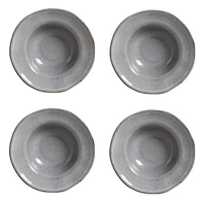 Conjunto De Pratos Para Entrada/sobremesa 04 Peças Orgânico Dust Porto Brasil