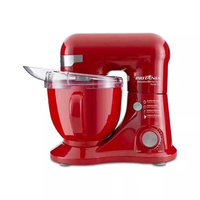 Batedeira Planetária Britânia BBP760P Power Plus Turbo Vermelha- 700W 127V