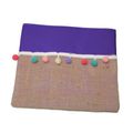 NECESSAIRE DE JUTA LE ZALIKE ROXO