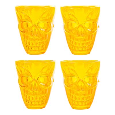 Copo Plástico Halloween Silver com 4 Unidades