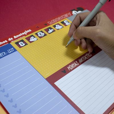 Bloco Planner Dac Kit Disney Mickey com 5 Modelos