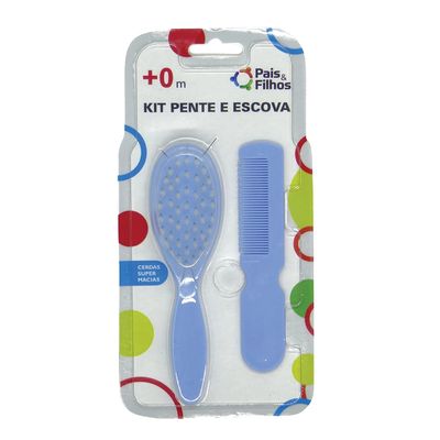 Kit com Pente e Escova Pais e Filhos - Item Sortido