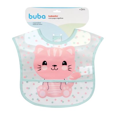 Babador com Bolso Buba Gatinho