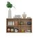 Aparador Buffet 4 Portas Suspenso Viena V3605 Rustic/Preto Rustic/Preto