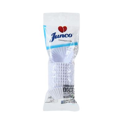 Forminha de Papel Junco Nº4 Branca com 100 Unidades