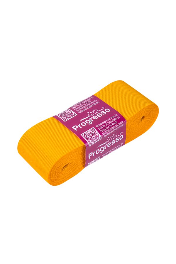Fita de Gorgurão GP Nº09 38mm Peça com 10m Amarelo Ouro 038