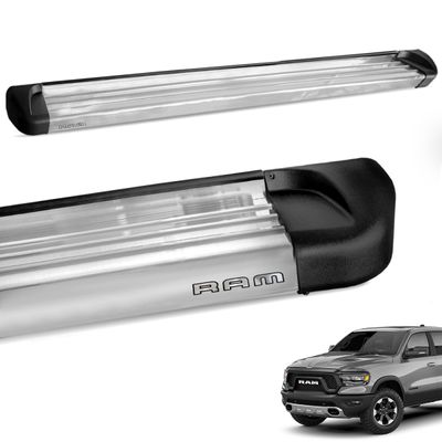 Estribo Lateral Dodge Ram 1500 CD 2021 a 2024 Alumínio Polido Track