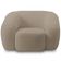 Poltrona Decorativa Orgânica Para Sala Living Emery M05 Bouclê Bege - Lyam Decor