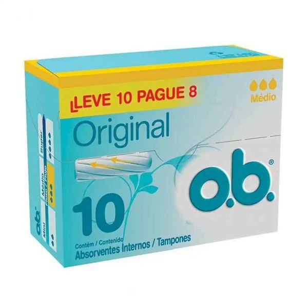Absorvente Interno Médio 10 Unidades Ob