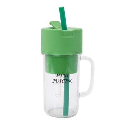 Mini Liquidificador Portátil 500ml Shake Suco Juice Cup Caneca Cabo USB | Cor:Verde