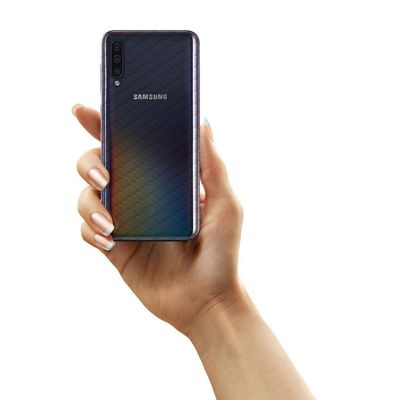 Película Traseira de Fibra de Carbono Transparente para Samsung Galaxy A70 - Gorila Shield