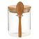 Pote de Vidro 250 mL com Tampa Hermética de Bambu e Colher - Para Temperos e Cereais