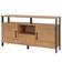 Aparador Buffet Para Sala de Jantar 2 Portas Industrial Marion D03 Freijó Preto Fosco - Lyam Decor