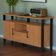 Aparador Buffet Para Sala de Jantar 2 Portas Industrial Marion D03 Freijó Preto Fosco - Lyam Decor