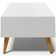 Mesa de Centro Para Sala de Estar Pés Palito Cannes L03 Branco - Lyam Decor