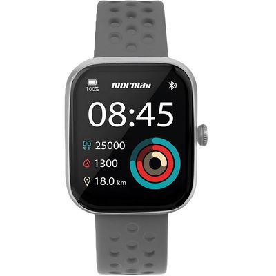 Relógio Smartwatch Mormaii Life Ultra Ref:Molifeuak/8c Prateado