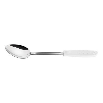 Colher para Servir Tramontina Utilita em Aço Inox com Cabo de Polipropileno Branco