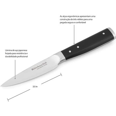 FACA KITCHENAID DE COZINHA MULTIUSO GOURMET DE KOG45TSSOHOBA