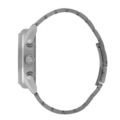 Relógio Orient Masculino Ref: Mbssc297 D2sx Solar Cronógrafo Prateado