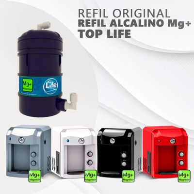Filtro Refil Alcalino Magnésio Ph 9,5 Purificador Top Life