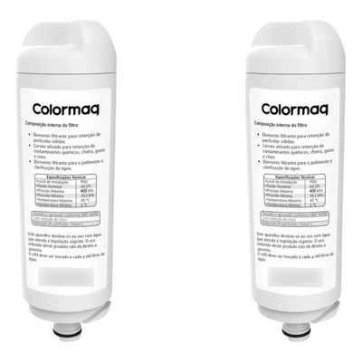 Kit 2 Filtros Refil Purificador Colormaq Acqua - Original