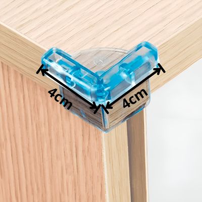 Protetor de Quina Mesa 4 Unidades em Silicone Transparente – Segurança para Móveis e Ambientes Domésticos