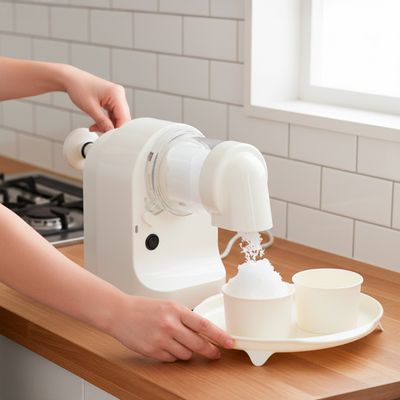 Máquina Elétrica Raspadinha Triturador Gelo Sorvete Bebida - Crie Bebidas e Sobremesas Geladas em Casa