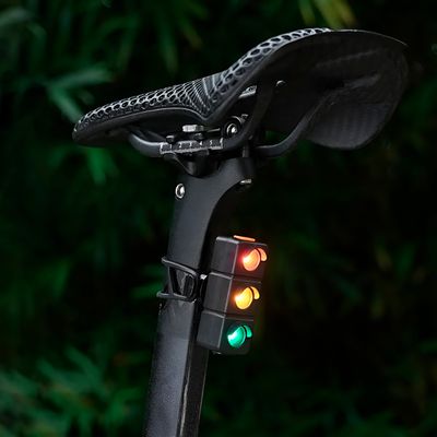 Lanterna Traseira Sinalizadora Bicicleta Semáforo Sinalização - 7 Modos LED, Recarregável e à Prova de Chuva
