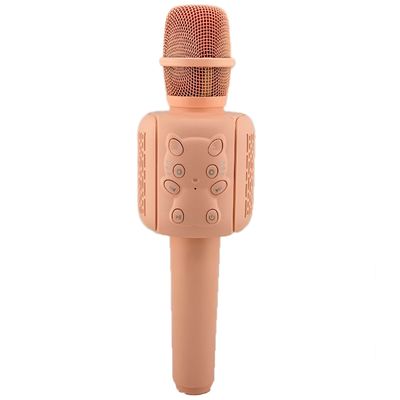 Microfone Bluetooth Karaokê Infantil Brincadeira Sem Fio  - Diversão e Criatividade para Crianças | Cor:Rosé