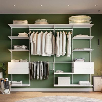 Closet Aberto Modular para Casal 265cm Eternity 37 Branco