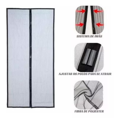 Tela Protetora Mosquiteiro Cortina Mesh Para Insetos PORTA