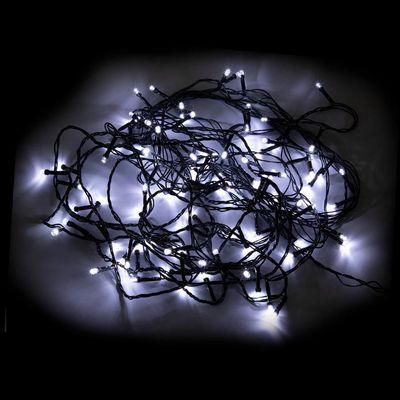 Pisca Led DeA 100 Lâmpadas 127V 8 Funções Fio Verde 8m Branco