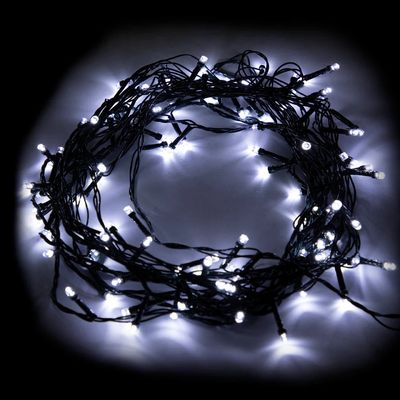 Pisca Led DeA 100 Lâmpadas 127V 8 Funções Fio Verde 8m Branco