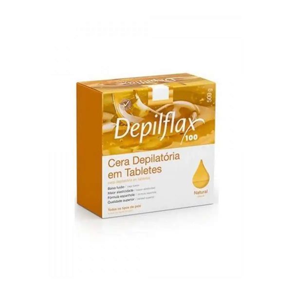 Cera Depilatória Quente Natural Depilflax 500G