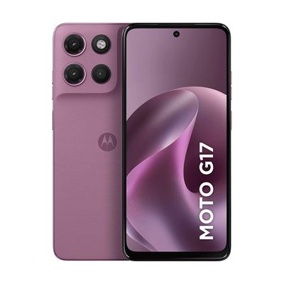 Smartphone Motorola Moto G17 256GB - Rosa, 12GB (4GB RAM + 8GB RAM Boost), Câmera 50MP e Tela 6,7"