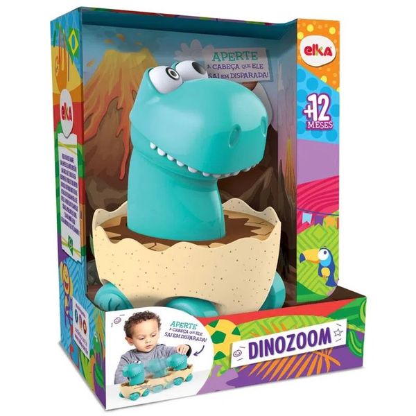 Boneco Infantil Dinozoom Com Rodinhas Elka - 1174