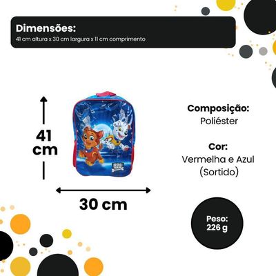 Mochila Infantil De Costa Cachorro Herói